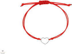 Ekan fehér arany szív karkötő - XB37250L-P