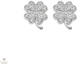 Amen ezüst négylevelű lóhere fülbevaló - EQUBBZ