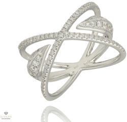 Újvilág Kollekció Fehér arany gyűrű 54-es méret - B27719_3I