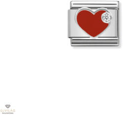 NOMINATION "Piros szív" charm - 330305-01
