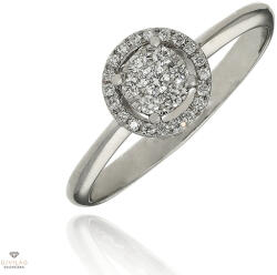 Gyűrű Ponte Vecchio 18 karátos gyémánt gyűrű 55-ös méret - CA859BRW-55