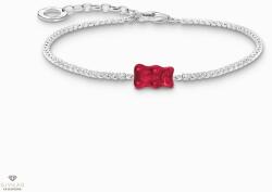 THOMAS SABO x HARIBO piros gumimaci kristályüveg karkötő 19 cm - A2187-052-10-L19