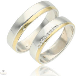 Újvilág Kollekció Fehér arany férfi karikagyűrű 68-as méret - A1228/68-DB