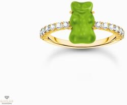 THOMAS SABO x HARIBO zöld gumimaci kristályüveg gyűrű 54-es méret - TR2459-414-6-54