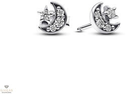 Pandora szikrázó félhold és csillagok fülbevaló - 292990C01