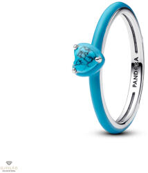 Pandora Me Türkiz szív alakú kő gyűrű 58-as méret - 193828C01-58