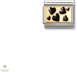 NOMINATION "Fekete szívek" charm - 030284-68