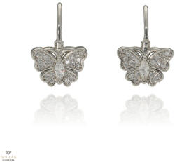 Újvilág Kollekció Ezüst pillangó fülbevaló - 02108-119