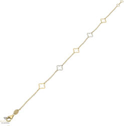 Újvilág Kollekció Arany lóhere karlánc 19 cm - 129-L330BR-CL-KL