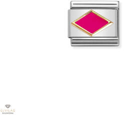 NOMINATION "Fukszia rózsaszín rombusz" charm - 030285-52