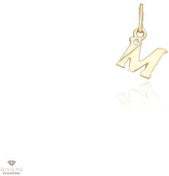 Újvilág Kollekció Arany "M" betű medál - FMO30M