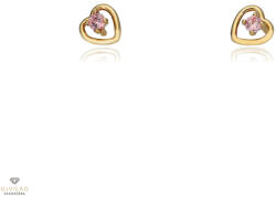 Újvilág Kollekció Arany szív gyerek fülbevaló - 14-154041-16RFZI