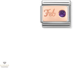 NOMINATION "Születéskő Február" charm - 430508-02