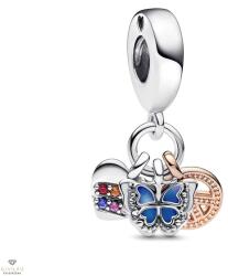 Pandora Me szivárvány szív, pillangó és béke charm - 782572C01