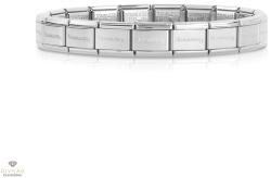 NOMINATION ezüst színű alap charm karkötő 13 darabos 11, 5 cm - 030000-SI