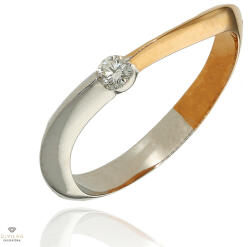 Újvilág Kollekció Rosé-fehér arany gyűrű 56-os méret - B47985_3I