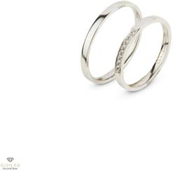 Újvilág Kollekció Fehér arany férfi karikagyűrű 62-es méret - L133/62-DB