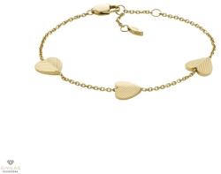 Fossil Harlow Linear Texture szív női karkötő - JF04653710
