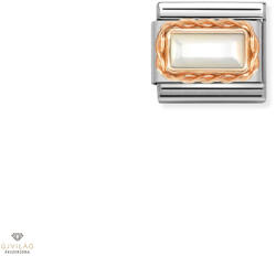 NOMINATION "Gyöngyház" szögletes charm - 430512-12
