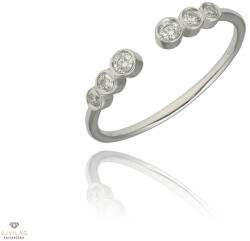 Újvilág Kollekció Fehér arany gyűrű 55-ös méret - B33742_3I