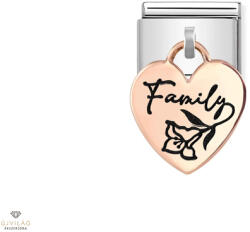 NOMINATION "Family" szív charm - 431803-04