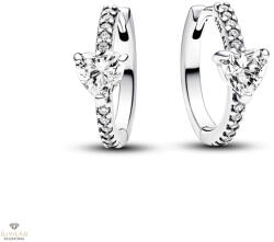 Pandora szikrázó szív karika fülbevaló - 293101C01