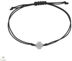 Ekan fehér arany lóhere gyémánttal karkötő - XB4735ML-F