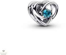 Pandora összefonódó szív és kövek charm - 793744C01
