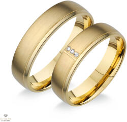 Újvilág Kollekció Arany női karikagyűrű 54-es méret - HG506S/N/54-DB