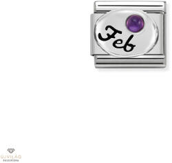 NOMINATION "Születéskő Február" charm - 330505-02