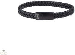 Aze Single Flat String Black-on-Black karkötő 21 cm - AZ-BL010-C-210_KT