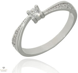 Újvilág Kollekció Fehér arany gyűrű 50-es méret - P2049F-50