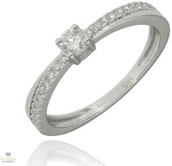 Újvilág Kollekció Fehér arany gyűrű 52-es méret - B53151