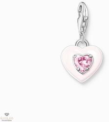 Thomas Sabo Charm Club Thomas Sabo szív rózsaszín kövekkel charm - 1915-041-9