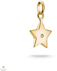 Thomas Sabo Charm Club Connect aranyozott csillag charm medál - CC1238-414-14