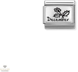 NOMINATION "Decemberi születésnapi viráglap" charm - 330112-24