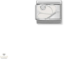 NOMINATION "Fehér pillangó" charm - 330305-08