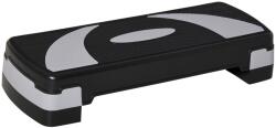 HOMCOM Magasságban állítható lépőpad 10-15-20 cm, csúszásgátló, fekete és szürke színes