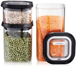 GEFU Gefu Pantry G -12807 Контейнер за съхранение на храна, стъклен, 3 броя (G-12807)