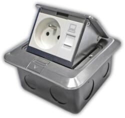 Datacom Soclu de podea DATACOM (1xRJ45 Cat5e 230V) (2161)