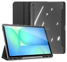 Dux Ducis Samsung Tab S10 FE Plus WIFI TOBY tok álló, bőr hatású aktív FLIP, ceruza tartó, FEKETE (GP-169349) (GP-169349)