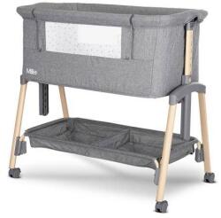 Lorelli Pat Copii Lorelli Pliabil Co-Sleeper Millie 0 Luni+ Max. 9Kg Inaltime Reglabila 7 Pozitii Sistem Antireflux Plasa De Tantari Saltea Inclusa Grey (1008073 2506)