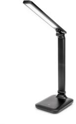 Fellowes Lampă de masă LED Platinet PDL194B Remus 5W reglabilă, control tactil, port USB, neagră (PLADLL194N)
