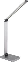 Fellowes Lampă de masă LED Platinet PDL888S, 10W, reglabilă, încărcare wireless, port USB, argintie (PLADLL888AG)