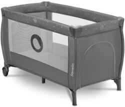 Lionelo Patut Lionelo Pliant Doua Nivele Stefi Plus Intrare Laterala Fermoar 2 Roti 120 x 60cm Gri/ Multicolor (LO-STEFI_PLUS_GREY_MULTICOLOR)