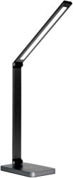 Fellowes Lampă de masă LED Platinet PDL888B, 10W, reglabilă, încărcare wireless, port USB, neagră (PLADLL888N)