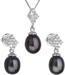 Evolution Group - Pavona Evolution Group Luxus ezüst ékszerkészlet valódi gyöngyökkel Pavona 29018.3 (fülbevaló, lánc, medál)