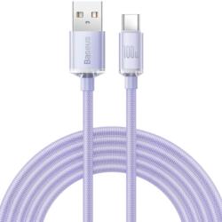Baseus Cablu Date si Incarcare Baseus USB-A - USB-C Baseus Crystal Shine Series 100W 1.2m Mov