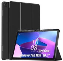Gigapack Lenovo Tab M10 (TB-328) tok álló, bőr hatású (aktív FLIP, oldalra nyíló, TRIFOLD, asztali tartó) FEKETE (GP-133794) (GP-133794)
