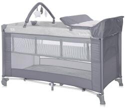 Lorelli Pat Copii Lorelli Pliabil Torino Plus 2 Nivele Cu Accesorii Grey Elements (1008047 2213)